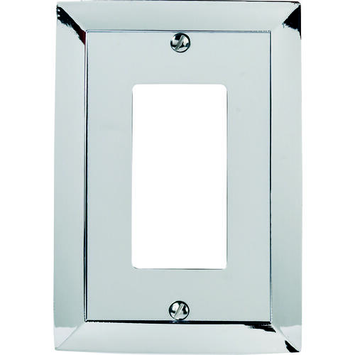 Amerelle 61RCH Wallplate, 5 in L, 3-1/2 in W, 1 -Gang, Cast Metal, Polished Chrome