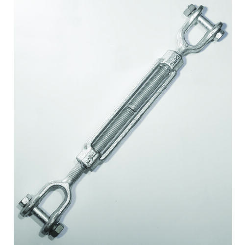 Baron 19-5/8X6 Turnbuckle, 3500 lb Working Load, 5/8 in Thread, Jaw, Jaw, 6 in L Take-Up, Galvanized Steel