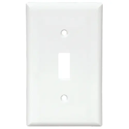 2134W Wallplate, 4-1/2 in L, 2-3/4 in W, 1 -Gang, Thermoset, White, High-Gloss - pack of 10