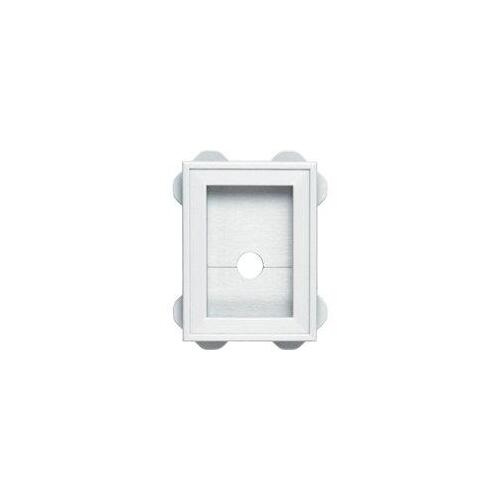 Mounting Block, 6-3/4 in L, 5 in W, White