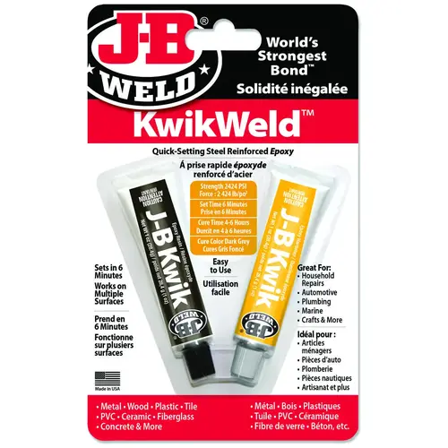 Epoxy, Dark Gray, Solid, 2 oz Twin Tube