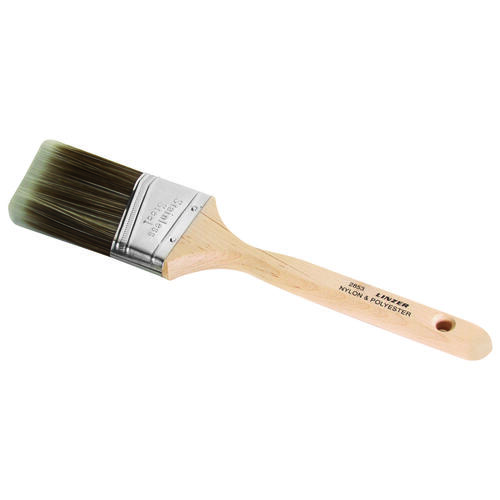 Paint Brush, 2-1/2 in W, 3 in L Bristle, Nylon/Polyester Bristle, Sash Handle