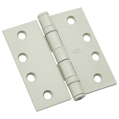 179 Series Ball Bearing Hinge, 4-1/2 in H Frame Leaf, Steel, Prime Coat, Non-Removable Pin White