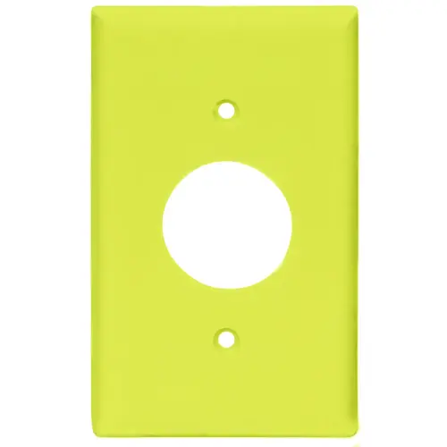 Wallplate, 4-1/2 in L, 2-3/4 in W, 1 -Gang, Polycarbonate, Ivory, High-Gloss - pack of 25