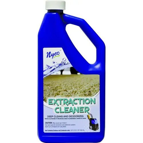 Carpet Cleaner, 1 qt Bottle, Liquid, Pleasant, Green