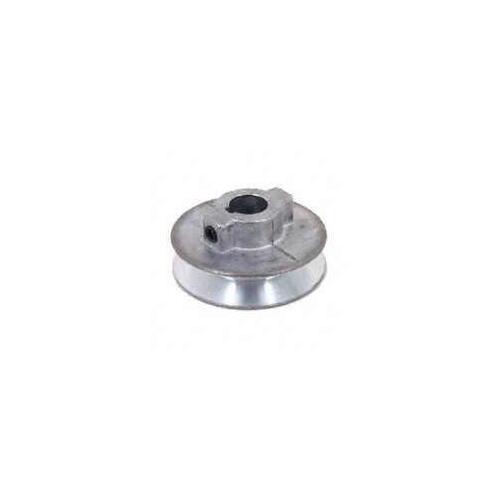 -3/8 V-Groove Pulley, 3/8 in Bore, 2 in OD, 1-3/4 in Dia Pitch, 1/2 in W x 11/32 in Thick Belt, Zinc