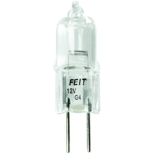 Halogen Bulb, 10 W, G4 Lamp Base, JC T3 Lamp, 3000 K Color Temp, 2000 hr Average Life - pack of 6