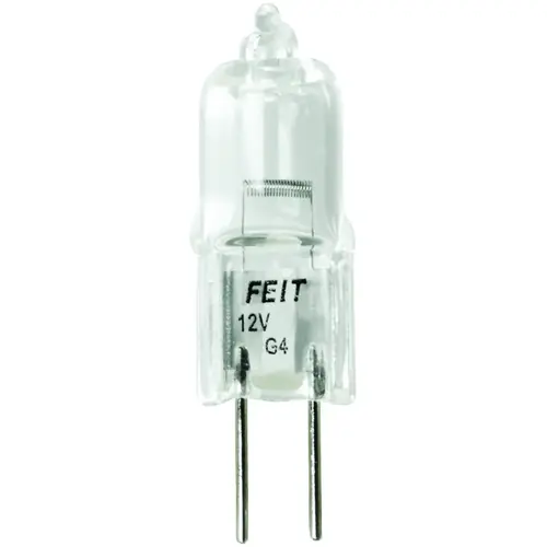 Halogen Bulb, 10 W, G4 Lamp Base, JC T3 Lamp, 3000 K Color Temp, 2000 hr Average Life