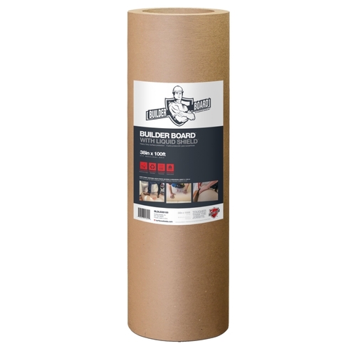 Floor Protection Board with Liquid Shield, 100 ft L, 38 in W, 45 mil Thick, Paper