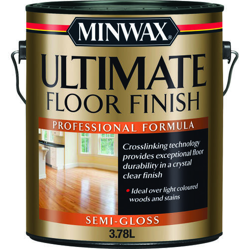 Ultimate Floor Finish, Semi-Gloss, Crystal Clear, Liquid, 3.78 L