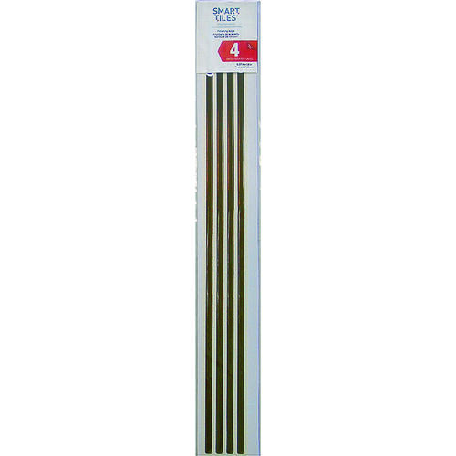 QUINCO SE1077-4 Tile Edge, 18 in L, 0.27 in W, Bronze - pack of 4