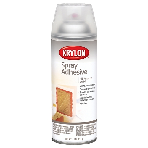 Spray Adhesive, 2 hr Curing, 11 oz Aerosol Can