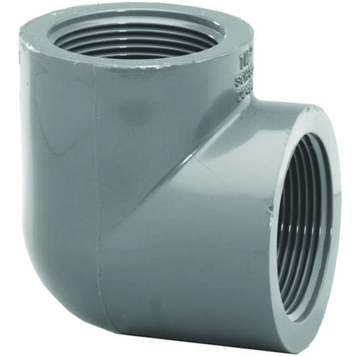 808012BC Pipe Elbow, 1-1/4 in, Female, 90 deg Angle, PVC, SCH 80 Schedule