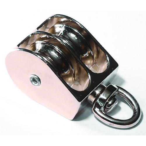 Rope Pulley, 1/4 in Rope, 1 in Sheave, Zinc