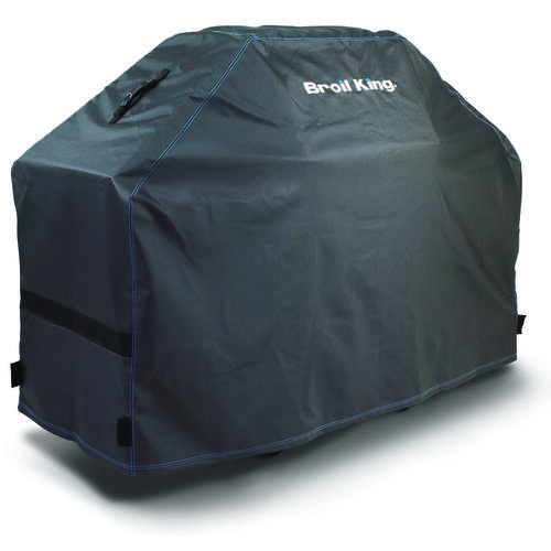 Grill Cover, 25 in W, 48 in H, Polyester/PVC, Black