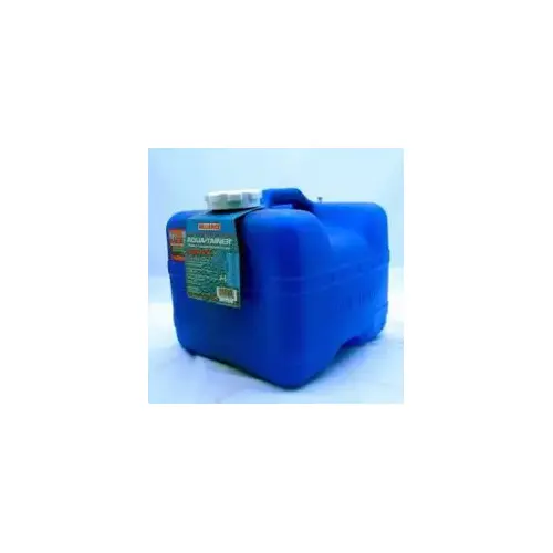 Water Container, 7 gal Capacity, Polyethylene, Blue