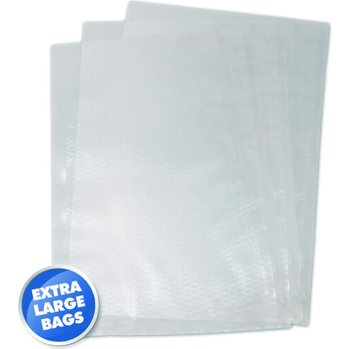 Weston 30-0105-W Vacuum Seal Bag, 15 lb Capacity, Plastic, Clear - pack of 100