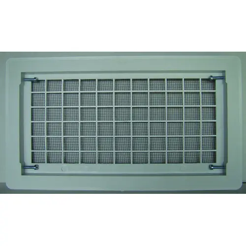 Bestvents 510WH Foundation Vent, 15-1/4 in W, Polypropylene, White