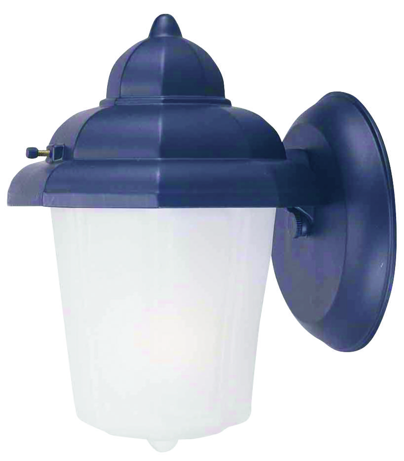 Boston Harbor AL9002H-53L Outdoor Wall Lantern, 120 V, 60 W, A19 or CFL Lamp, Aluminum Fixture, Black