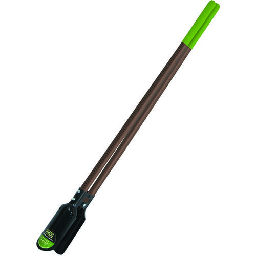 Post Hole Digger with Ruler and Handle, Fiberglass Handle, Cushion-Grip Handle, 58-3/4 in OAL