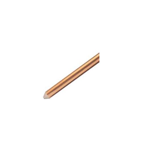 nVent ERICO 615840UPC Grounding Rod, 5/8 in Dia Nominal, 4 ft L, Steel