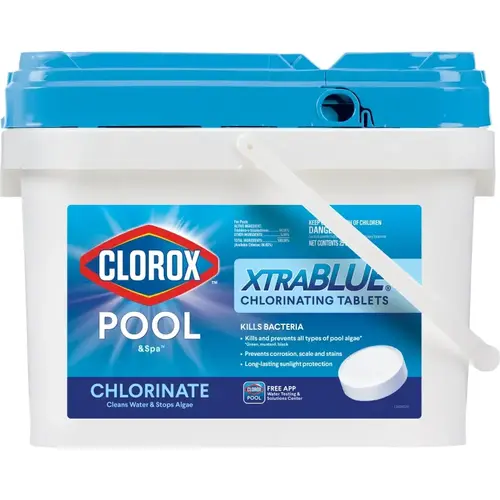 POOL & Spa XtraBlue 23025CLX Chlorinating Tablet, Solid, Chlorine, 25 lb White