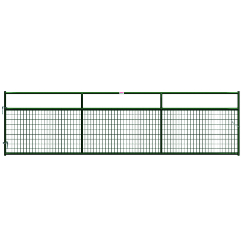 BEHLEN COUNTRY 40132162 Wire-Filled Gate, 192 in W Gate, 50 in H Gate, 6 ga Mesh Wire, 2 x 4 in Mesh, Green