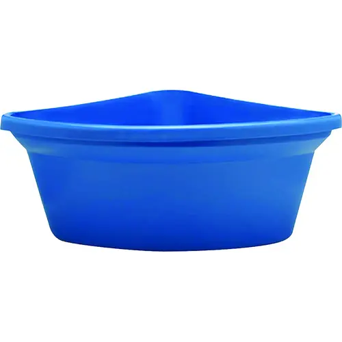 Corner Feeder, 24 qt Volume, Rubber Polymer, Blue