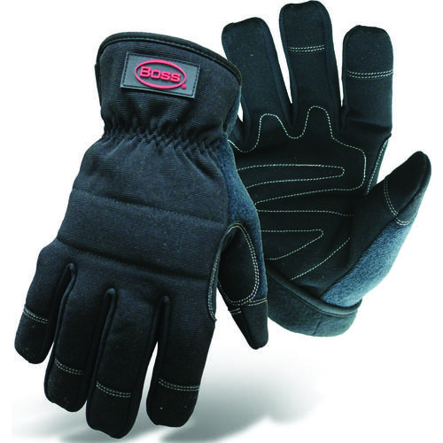 Boss 5207M Multi-Purpose Utility Gloves, M, Wing Thumb, Fleece, Black