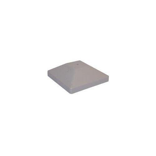 Post Cap, 4 x 4 in Post/Joist, Plastic Gray