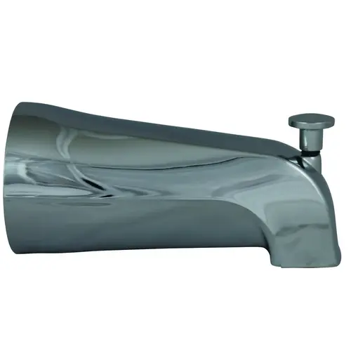 Bathtub Spout, 3/4 in Connection, IPS, Chrome Plated, For: 1/2 in or 3/4 in Pipe