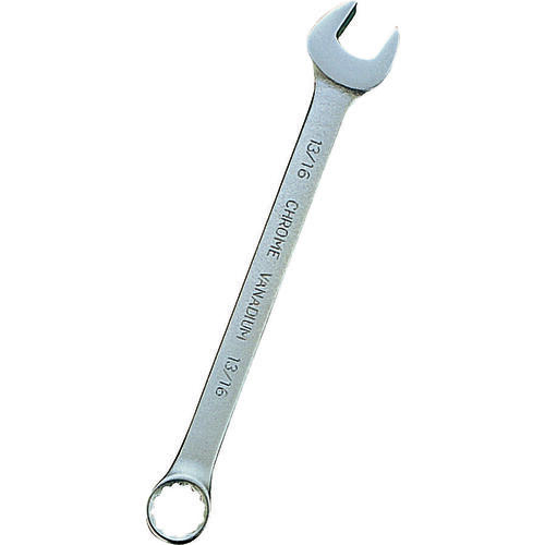 Combination Wrench, SAE, 15/16 in Head, Chrome Vanadium Steel