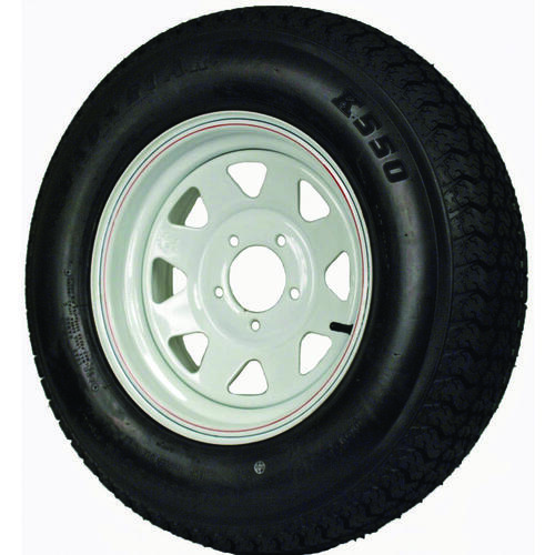 Trailer Tire, 1760 lb Withstand, 4-1/2 in Dia Bolt Circle