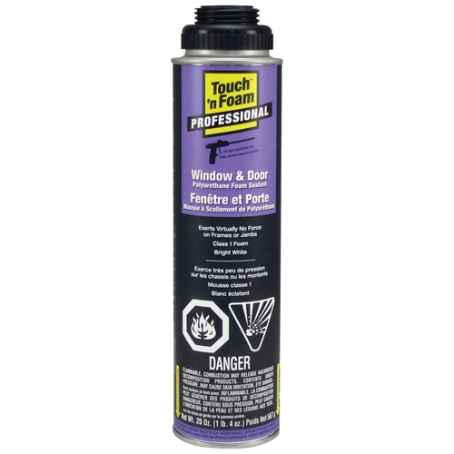 Touch 'n Foam 7565029700 Window and Door Sealant, White, 566 g Aerosol Can