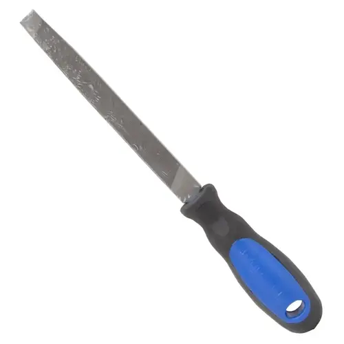 File W/Rubber Grip, Flat Profile, Mill Pattern, Single Cut Cut, 5-3/4 in L Blade, 5/8 in W Blade