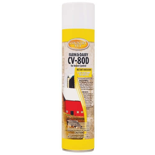 Country Vet 348325CV Farm and Dairy Insect Control, 25 oz Aerosol Can
