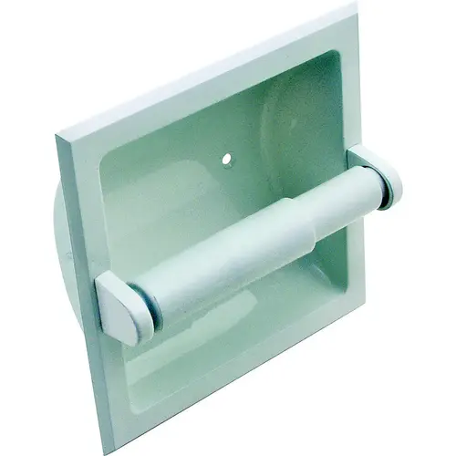 Recessed Paper Holder, Plastic/Zinc, Recessed Mounting