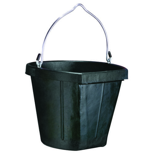 Bucket, Fortalloy Rubber/HDPE, Black