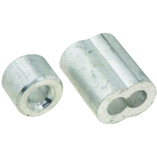 National Hardware N830-353 SPB3231 Series Ferrule and Stop, 5/32 in Dia Cable, Aluminum - pack of 2