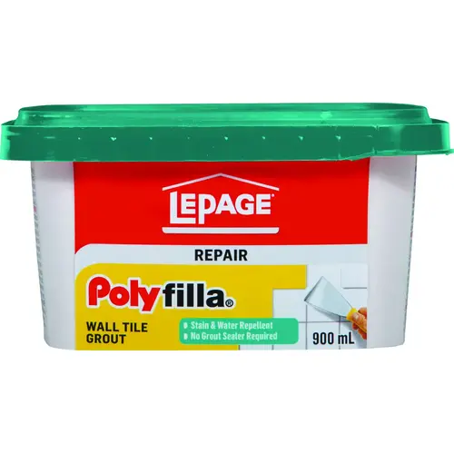 Polyfilla Wall Tile Grout, Solid, Off-White, 900 mL Tub