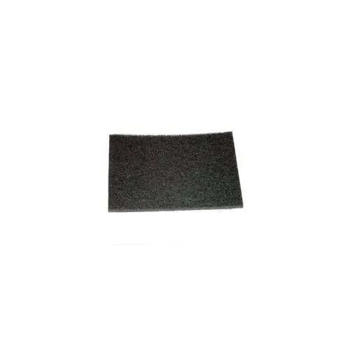 Floor Stripping Pad, 12 in L, 18 in W Black