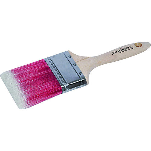 WC Paint Brush, 2-1/2 in W, 3 in L Bristle, Polyester Bristle, Beaver Tail Handle