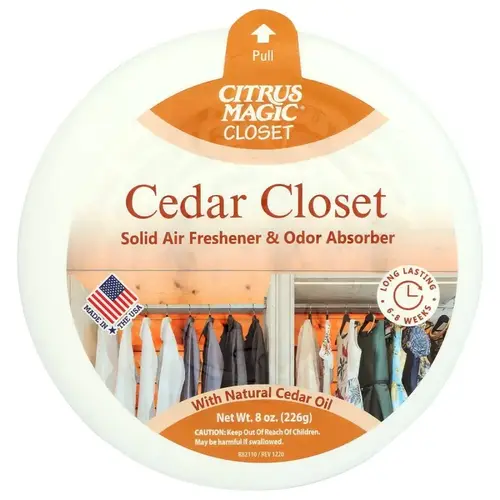 Air Freshener, 8 oz, Cedar, 56 days-Day Freshness White/Yellow