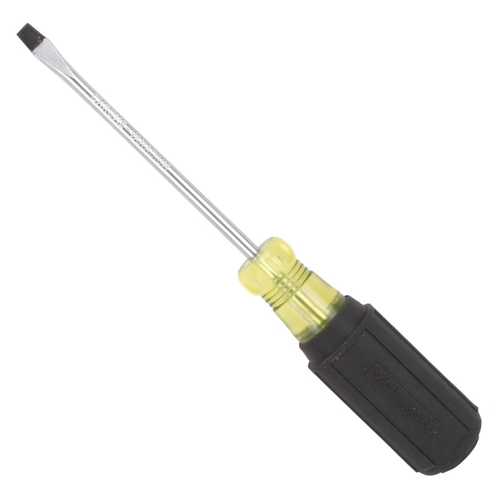 Screwdriver, 3/16 in Drive, Slotted Drive, 7-1/2 in OAL, 4 in L Shank, Plastic/Rubber Handle