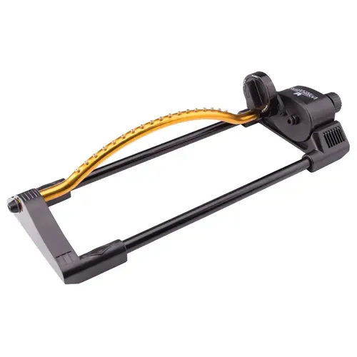 Lawn Sprinkler, Female, Rectangle, Plastic Black