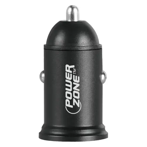 PowerZone KL-065CU Dual USB Car Charger, Black