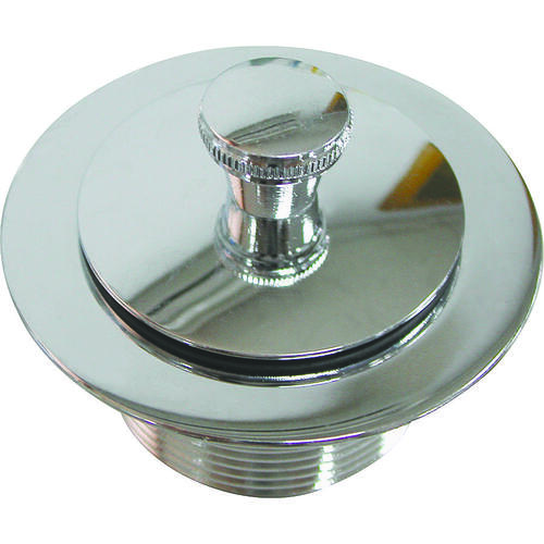 Bath Drain Assembly, Silver, Chrome, For: Bath Tub