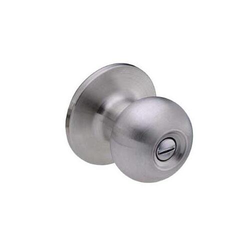 EPIC Series Passage Door Knob, Metal, Satin Stainless Steel