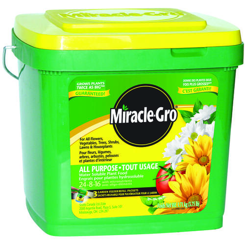 Miracle-Gro 2756910 All-Purpose Plant Food, 3.3 lb, Solid, 24-8-16 N-P-K Ratio Pantone Blue