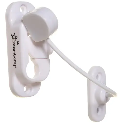 Breezz-Guard Keyless Window Restrictor, Plastic, White